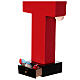Advent calendar: nutcracker with drawers, colourful wood, 20x6x4 in s10