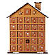 Calendário Advento casinha de doces madeira 35x25x10 cm s1