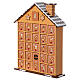 Calendário Advento casinha de doces madeira 35x25x10 cm s5