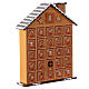 Calendário Advento casinha de doces madeira 35x25x10 cm s8