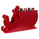Red Santa's sleigh Advent calendar 25x35x10 cm s10