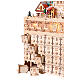 Calendario d'Avvento legno con paesaggio montagna renne 35x20x10 cm luce bianco freddo s2