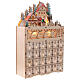 Advent Calendar Wood Mountain Landscape Reindeer Warm White Light, 35x20x10 cm s5