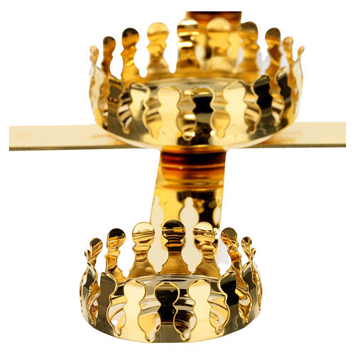 Castiçal de Advento dourado 4 velas e vela central 45 cm 4