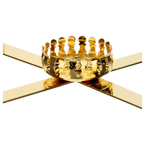 Golden Advent Candle Holder 4 Candles and Central Candle 45 cm 2