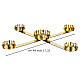 Golden Advent Candle Holder 4 Candles and Central Candle 45 cm s3