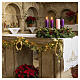 Conjunto 4 velas do Advento roxas e cor-de-rosa 5 cm s2