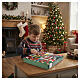 Calendrier de l'Avent décorations de Noël en verre assorties 24 pièces 30x30x5 cm s2