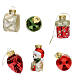 Calendrier de l'Avent décorations de Noël en verre assorties 24 pièces 30x30x5 cm s9