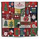 Calendário do Advento decorações de Natal em vidro sortidas 24 peças 30x30x5 cm s1
