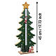 Calendrier de l'Avent de Noël vert LED sapin Père Noël lumière chaude 45x20x5 cm s3