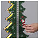 Calendrier de l'Avent de Noël vert LED sapin Père Noël lumière chaude 45x20x5 cm s4