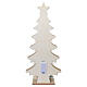 Calendrier de l'Avent de Noël vert LED sapin Père Noël lumière chaude 45x20x5 cm s7