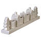 Portavela de Adviento porcelana blanca con casitas y árboles 30x10x5 cm s3
