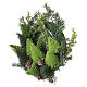 Ghirlanda natalizia decorativa con fogliame verde e pigne 10x30 cm s2