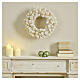 Cosy snow-flocked indoor Christmas wreath, 4x20 in s2