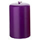 Kit 4 velas Adviento violeta y rosa opacas 80x50 mm s3