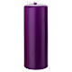 Kit 4 Velas opacas para el Adviento violeta y rosa 50x130 mm s3