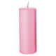 Kit 4 velas 130x50 mm violeta rosa opacas para Corona de Adviento s6