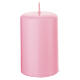 Kit Adviento corona y 4 velas 80x50 mm opacas violeta y rosa s7