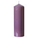 4x Candelotti dell'Avvento viola e rosa lucidi 180x60 mm s5