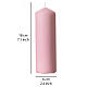 4x Candelotti opachi dell'Avvento viola e rosa 180x60 mm s3