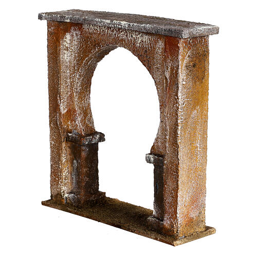Wall with arched window for 12 cm nativity scene, Palestine style 2