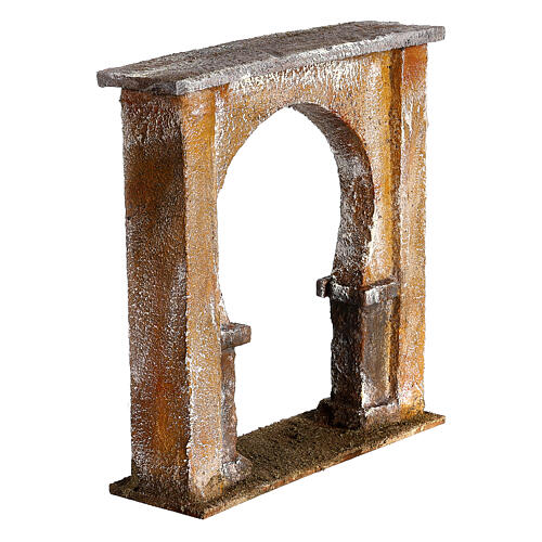 Wall with arched window for 12 cm nativity scene, Palestine style 3