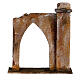 Arched Ogival wall with side Column for 12 cm Nativity 20X20X6 Palestinian style s4