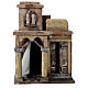Arab house with dome and curtain for 10 cm nativity scene s1