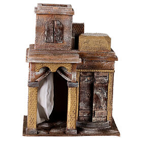 Casa araba con cupola e tenda per presepe 12 cm 30X20X25 cm