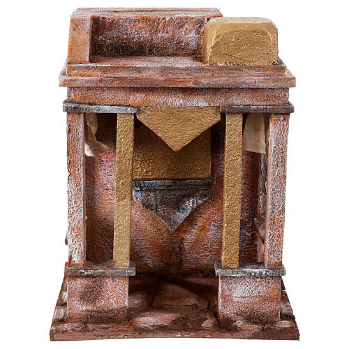 Ambientazione araba con piccola cupola tende ai lati e colonne per presepe 12 cm 30X20X25 1