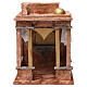 Arab House Scene with small cupola side curtains and columns for 12 cm nativity 30X20X25 s1