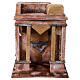 Arab House Scene with small cupola side curtains and columns for 12 cm nativity 30X20X25 s1