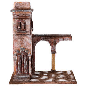 Arabisches Haus mit bogen 35x15x30cm für Krippe