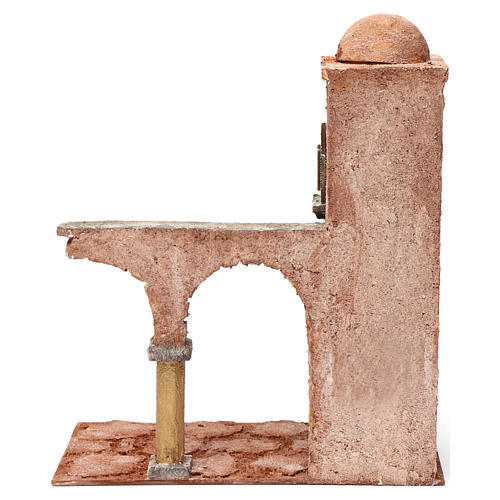 Arab house with dome, arch and pillar for 10 cm nativity scene 4