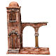 Arab house with dome, arch and pillar for 10 cm nativity scene s1