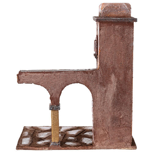 Maison arabe dôme et arc avec colonne pour crèche 10 cm 35x15x30 cm 4