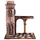 Maison arabe dôme et arc avec colonne pour crèche 10 cm 35x15x30 cm s1