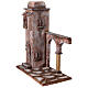 Arab house with Cupola arch with column for nativity 10 cm 35X15X30 cm s3