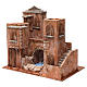 House with stairs, bridge and pond for 10 cm nativity scene, Palestine style s3