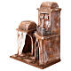 Casa araba doppia cupola doppio porticato tende azzurre per presepe 10 cm 30X25X15 s3