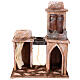 Casa araba con doppia cupola doppio porticato tende presepe 12 cm 35X30X20 s1