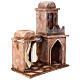 Casa araba con doppia cupola doppio porticato tende presepe 12 cm 35X30X20 s2