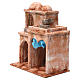 Arab building with domes, pointed arch and curtains for 10 cm nativity scene s2