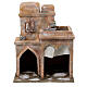 Arab building with domes, pointed arch and curtains for 10 cm nativity scene s5