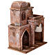 Maison arabe double dôme double porche rideaux pour crèche 10 cm 35x25x15 cm s3