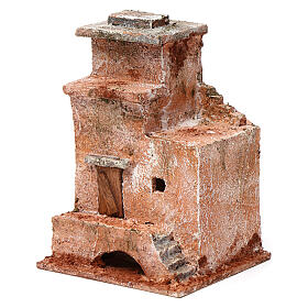 Häuschen mit Tür und Brücke 3 cm palästinensischer Stil Krippe, 15x10x10 cm