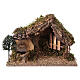 Hütte mit Zaun und Brunnen, für 9-10 cm Krippe, 30x40x20 cm s1