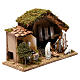 Hut with Holy Family and fountain 20x30x20 cm with complete Nativity Scene s4